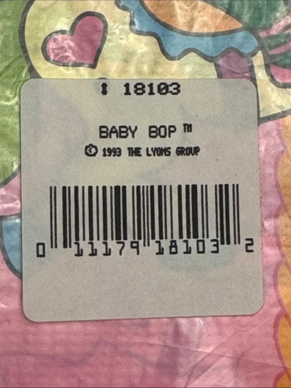 NWT Vintage Unique Baby Bop Barney Pink Paper Tablecover 54” x 84” tablecloth